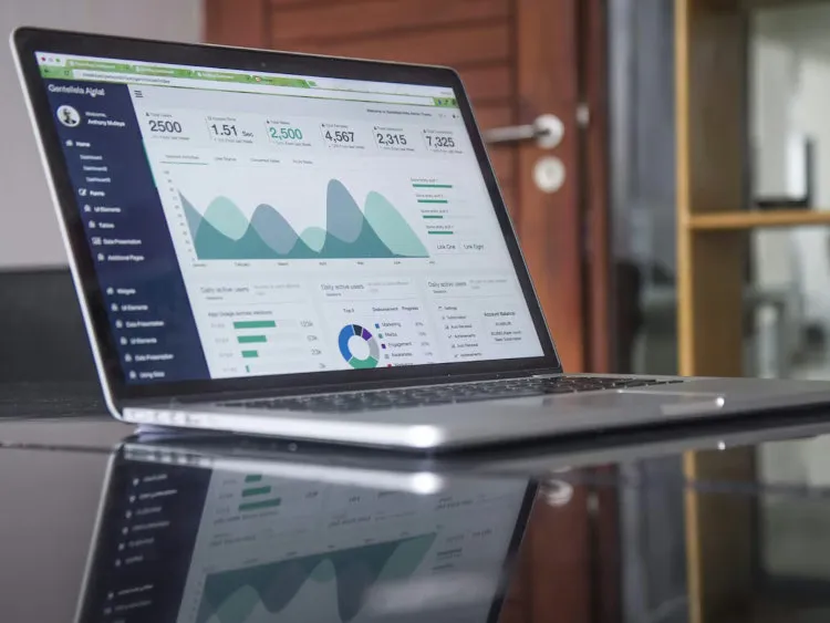 Dashboard de analítica de ventas web